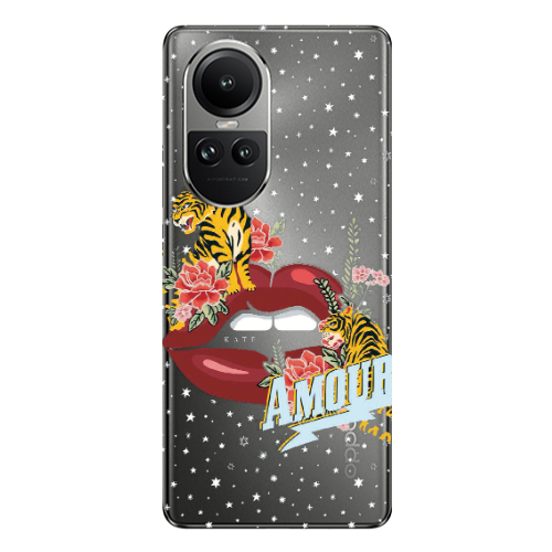 Oppo Reno10 5G Amour Transparent Silicone TPU Θήκη
