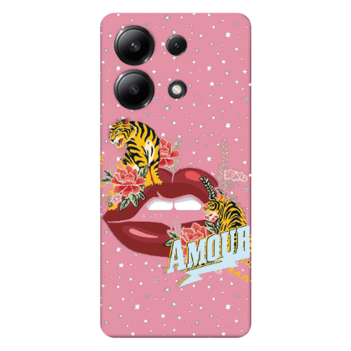 Xiaomi Redmi Note 13 4G Amour Pink Colored Silicone TPU Θήκη