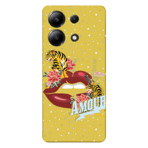 Xiaomi Redmi Note 13 4G Amour Yellow Colored Silicone TPU Θήκη