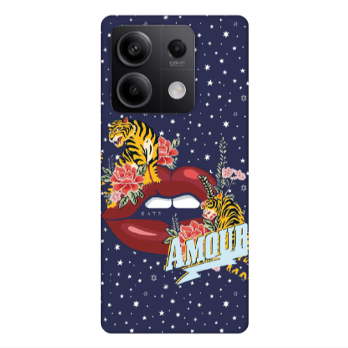 Xiaomi Redmi Note 13Pro 5G Amour Dark blue Colored Silicone TPU Θήκη