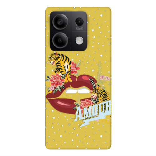 Xiaomi Redmi Note 13Pro 5G Amour Yellow Colored Silicone TPU Θήκη
