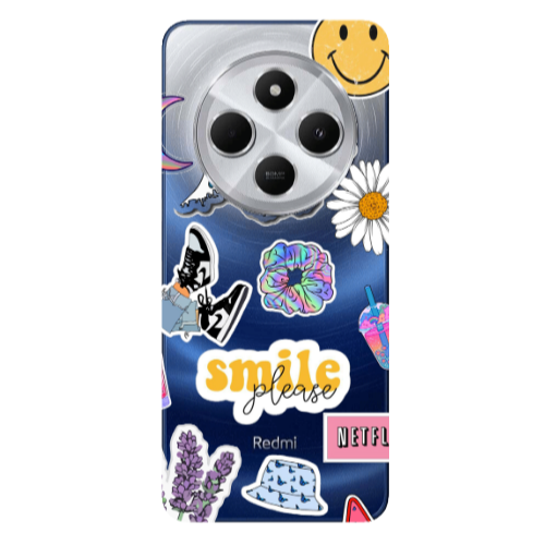 Xiaomi Redmi 14c Smile Moon Transparent Silicone TPU Θήκη