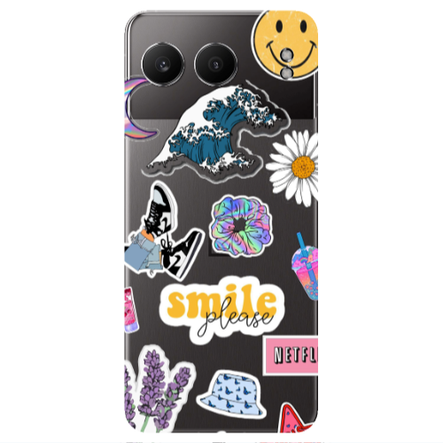 Oneplus Nord 4 Smile Moon Transparent Silicone TPU Θήκη