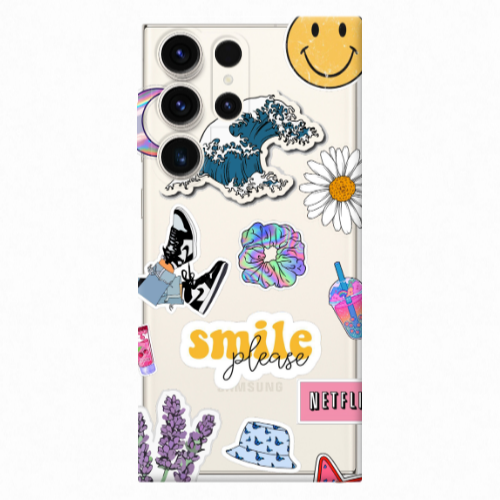 Samsung S25 Ultra Smile Moon Transparent Silicone TPU Θήκη