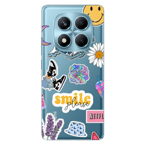 Xiaomi Redmi Note 14 Pro Smile Moon Transparent Silicone TPU Θήκη