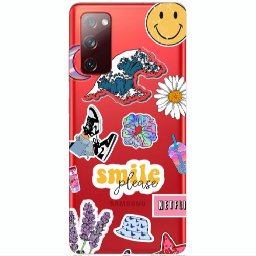 Samsung S20 FE Smile Moon Transparent Silicone TPU Θήκη
