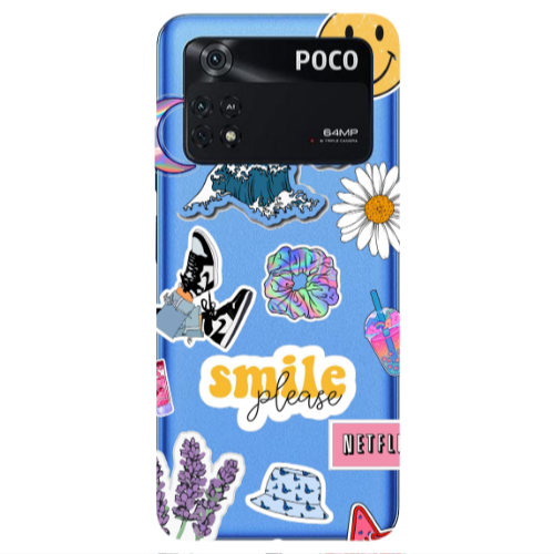 Xiaomi Poco M4 Pro 4G Smile Moon Transparent Silicone TPU Θήκη