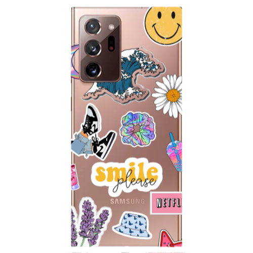 Samsung Note 20 Ultra Smile Moon Transparent Silicone TPU Θήκη