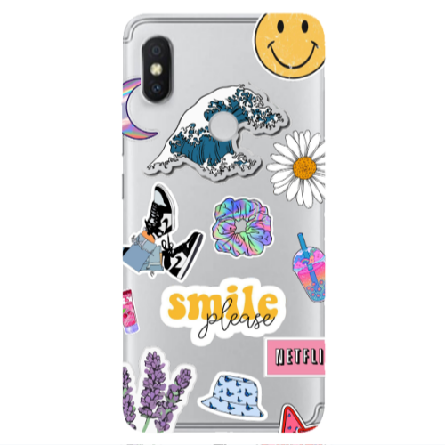 Xiaomi Redmi S2 Smile Moon Transparent Silicone TPU Θήκη