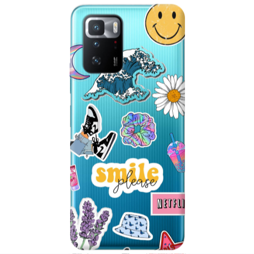 Xiaomi Poco X3 GT Smile Moon Transparent Silicone TPU Θήκη