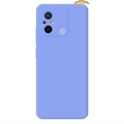 Xiaomi Redmi 12C Smile Moon Light Purple Colored Silicone TPU Θήκη