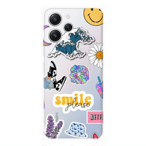 Xiaomi Redmi 12 Smile Moon Transparent Silicone TPU Θήκη