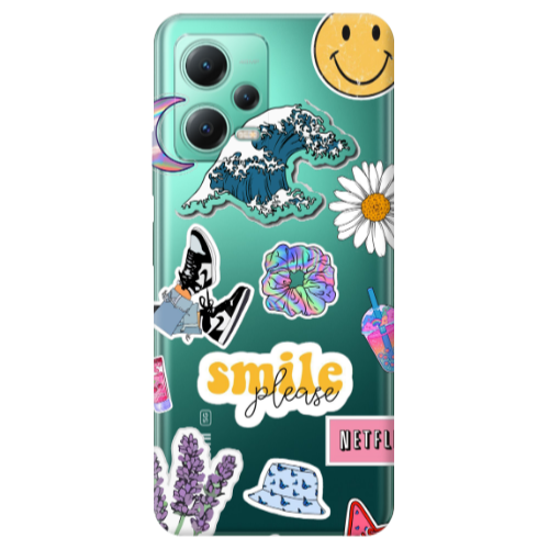 Xiaomi Redmi Note 12 Pro Plus 5G Smile Moon Transparent Silicone TPU Θήκη