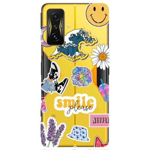 Xiaomi Poco F4 Gt Smile Moon Transparent Silicone TPU Θήκη