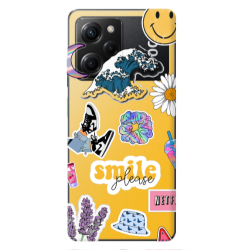 Xiaomi Poco X5 Pro Smile Moon Transparent Silicone TPU Θήκη