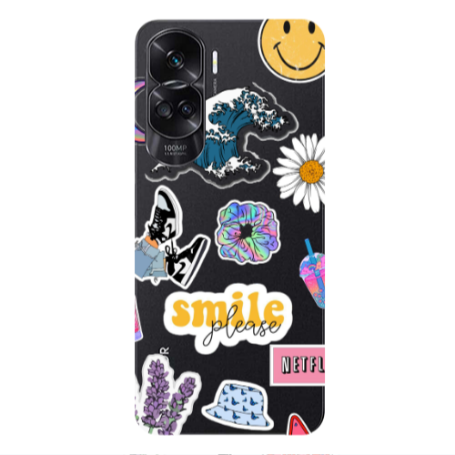 Honor 90 Lite 5G Smile Moon Transparent Silicone TPU Θήκη