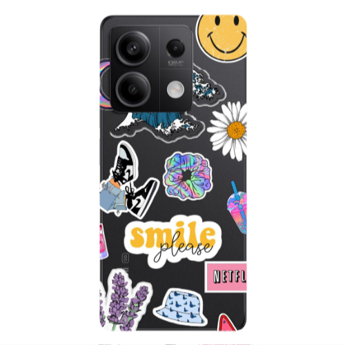 Xiaomi Redmi Note 13Pro 5G Smile Moon Transparent Silicone TPU Θήκη