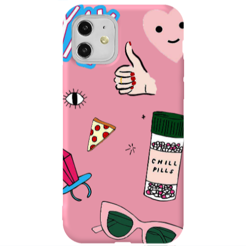 Apple iPhone 11  Chill Pink Colored Silicone TPU Θήκη