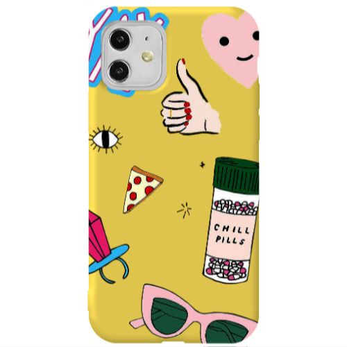 Apple iPhone 11  Chill Yellow Colored Silicone TPU Θήκη