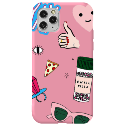 Apple iPhone 11 Pro Chill Pink Colored Silicone TPU Θήκη