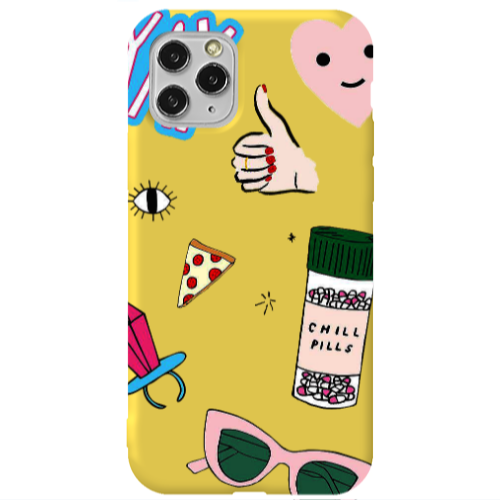 Apple iPhone 11 Pro Chill Yellow Colored Silicone TPU Θήκη