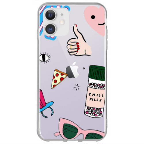 Apple iPhone 12 Chill Transparent Silicone TPU Θήκη