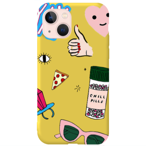 Apple iPhone 13 Chill Yellow Colored Silicone TPU Θήκη