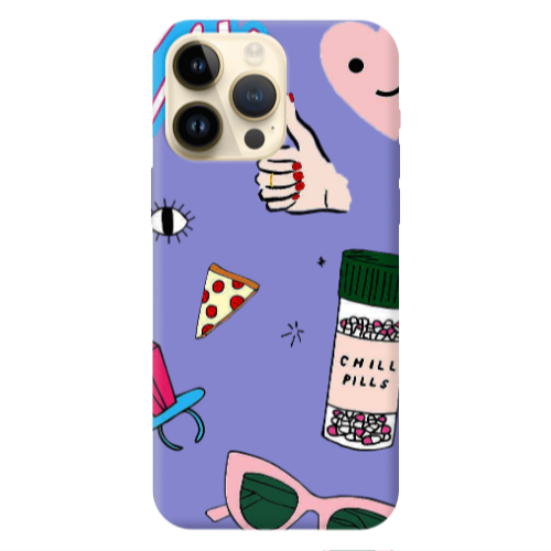 Apple iPhone 13 Pro Max Chill Purple Colored Silicone TPU Θήκη