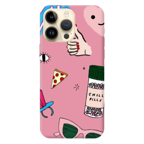 Apple iPhone 13 Pro Max Chill Pink Colored Silicone TPU Θήκη