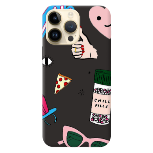Apple iPhone 13 Pro Max Chill Black Colored Silicone TPU Θήκη