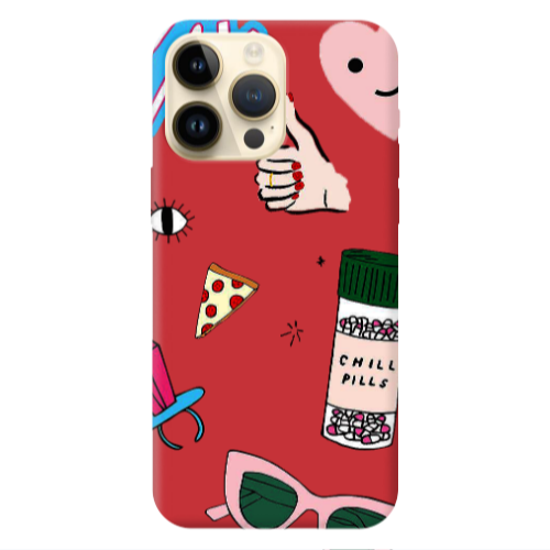 Apple iPhone 13 Pro Max Chill Red Colored Silicone TPU Θήκη