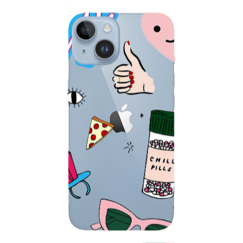 Apple iPhone 14  Chill Transparent Silicone TPU Θήκη