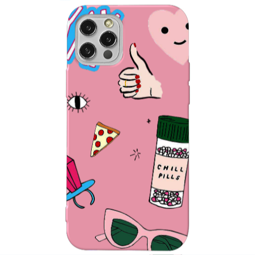 Apple iPhone 13 Pro Chill Pink Colored Silicone TPU Θήκη
