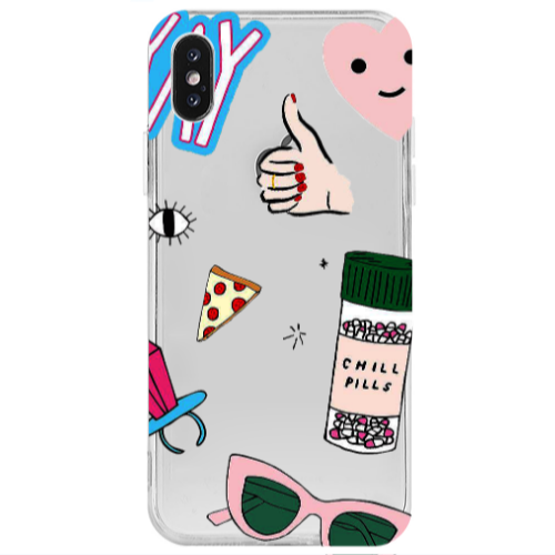 Apple iPhone Xs Max Chill Transparent Silicone TPU Θήκη