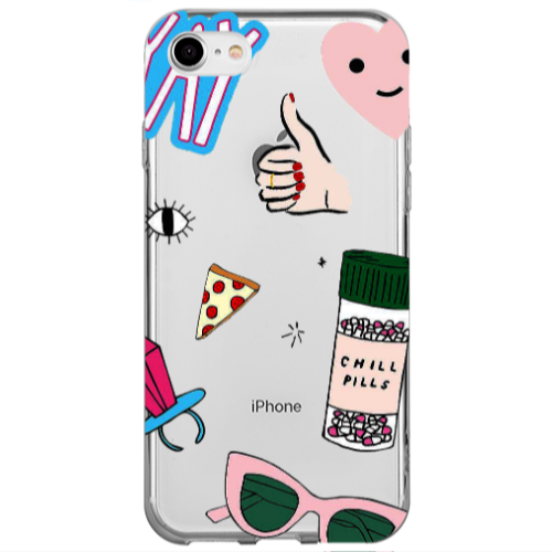 Apple iPhone 7 Chill Transparent Silicone TPU Θήκη
