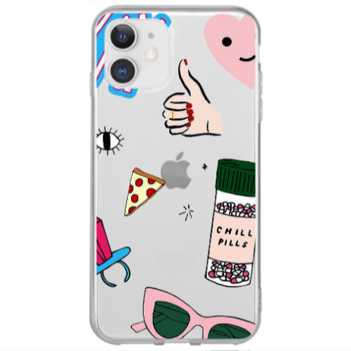 Apple iPhone 12 Mini Chill Transparent Silicone TPU Θήκη