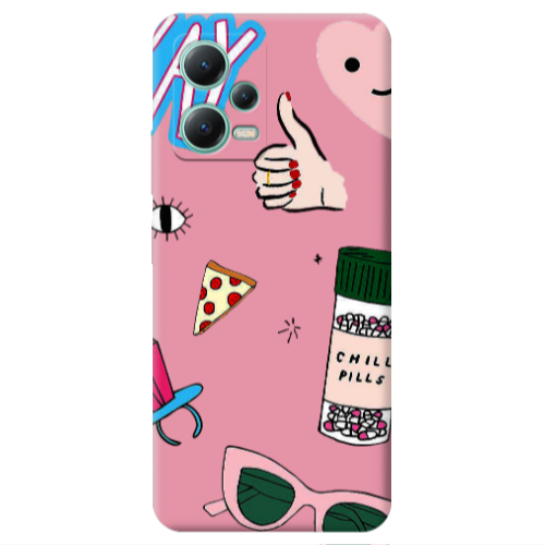 Xiaomi Redmi Note 12 Pro 5G Chill Pink Colored Silicone TPU Θήκη