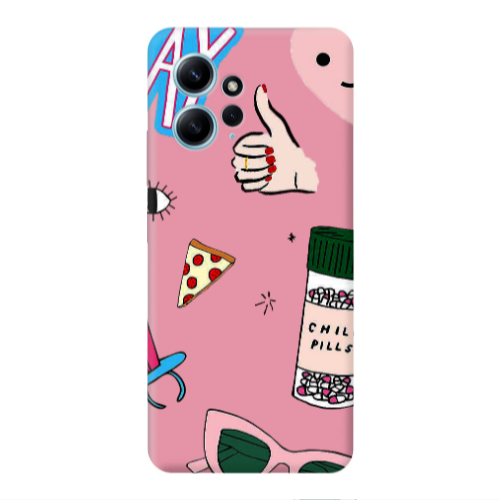 Xiaomi Redmi Note 12 4G Chill Pink Colored Silicone TPU Θήκη