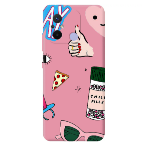 Xiaomi Redmi 12C Chill Pink Colored Silicone TPU Θήκη