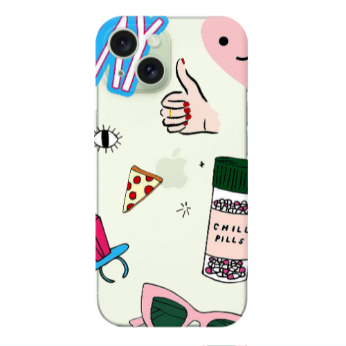 Apple iPhone 15 Chill Transparent Silicone TPU Θήκη