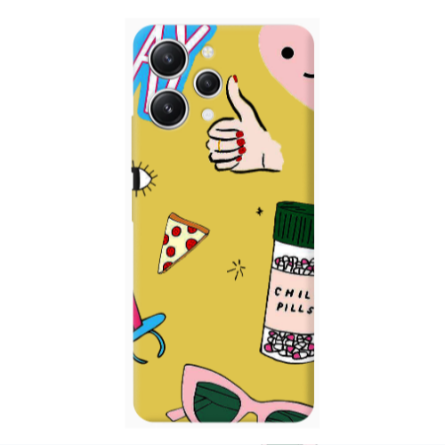 Xiaomi Redmi 12 Chill Yellow Colored Silicone TPU Θήκη