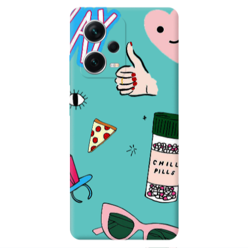 Xiaomi Poco X5 Chill Turquoise Colored Silicone TPU Θήκη