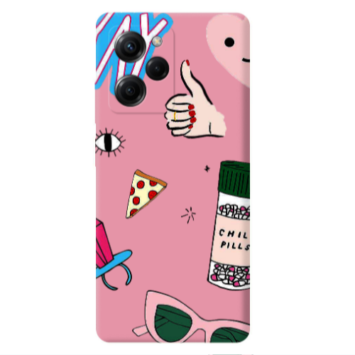 Xiaomi Poco X5 Pro Chill Pink Colored Silicone TPU Θήκη