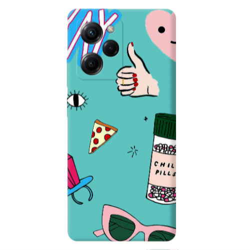 Xiaomi Poco X5 Pro Chill Turquoise Colored Silicone TPU Θήκη