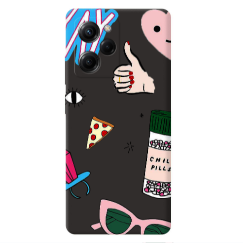 Xiaomi Poco X5 Pro Chill Black Colored Silicone TPU Θήκη