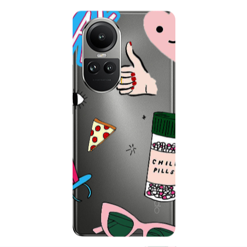 Oppo Reno10 5G Chill Transparent Silicone TPU Θήκη