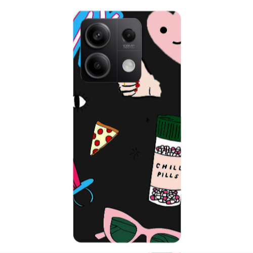 Xiaomi Redmi Note 13 5G Chill Black Colored Silicone TPU Θήκη