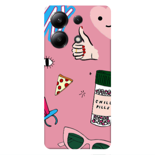 Xiaomi Redmi Note 13 4G Chill Pink Colored Silicone TPU Θήκη