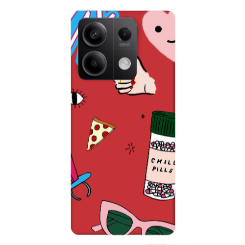 Xiaomi Redmi Note 13Pro 5G Chill Red Colored Silicone TPU Θήκη