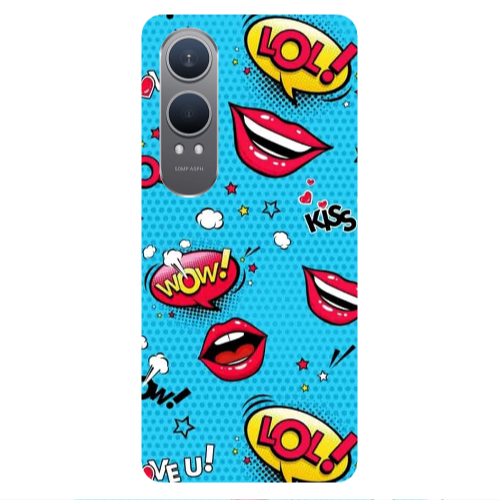 Oneplus Nord Ce 4 lite Sticker Lol desing Transparent Silicone TPU Θήκη